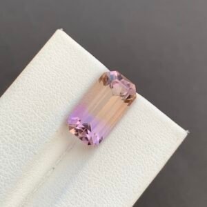 Purple / Gold Ametrine Faceted Cut — Magnificent 5.38 Ct Loose Quartz