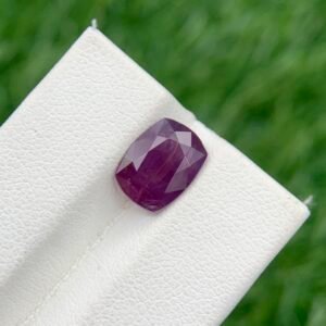 Purple Sapphire Cushion Cut — Exquisite 3.35 Ct Loose Corundum