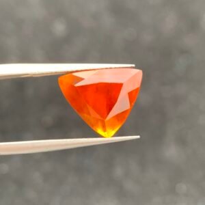 Hessonite Garnet Trillion Cut — Magnificent 6.65 Ct Loose Grossular (Garnet Group)