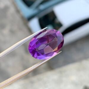 Purple Amethyst Fancy Oval Cut — Brilliant 10 Ct Loose Quartz
