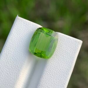Peridot Cushion Cut — Exquisite 8.15 Ct Loose Olivine (Forsterite)