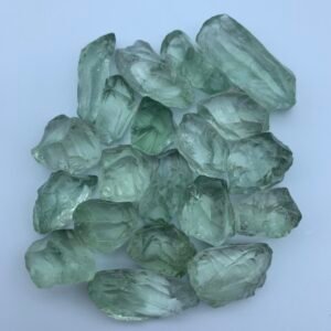 Prasiolite Rough Parcel 75.9 g — Natural Lot, 2.4 to 6.5 g per Stone