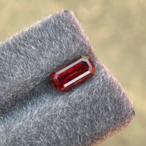 Red Rhodolite Garnet Emerald Cut — Radiant 3.75 Ct Loose Rhodolite (Garnet Group)
