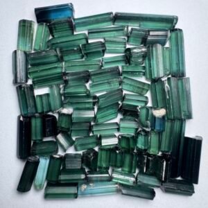 Green Tourmaline Rough Parcel 45.55 g — Natural Lot, 0.3 to 1.67 g per Stone