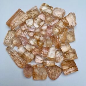 Imperial Topaz Rough Parcel 108.6 g — Natural Lot, 0.3 to 8.5 g per Stone