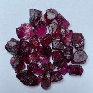 Pink Rhodolite Garnet Rough Parcel 43.7 g — Natural Lot, 0.5 to 2.6 g per Stone