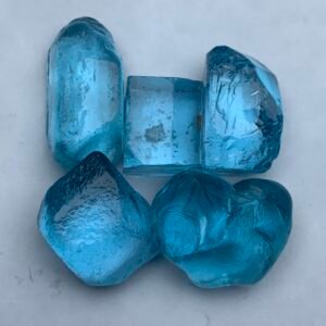 Sky Blue Topaz Rough Parcel 88.74 g — Natural Lot, 13.8 to 22 g per Stone