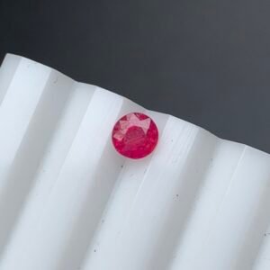Ruby Round Brilliant Cut — Captivating 0.55 Ct Loose Corundum