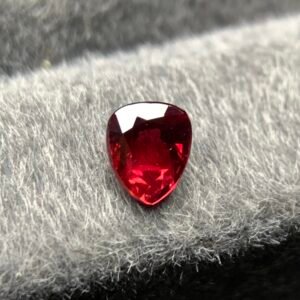 Ruby Pear Cut — Magnificent 1 Ct Loose Corundum