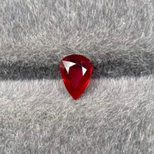 Ruby Pear Cut β Stunning 0.9 Ct Pigeon Blood Ruby