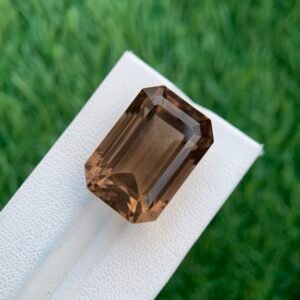 Smoky Quartz Emerald Cut — Exquisite 36.75 Ct Loose Quartz