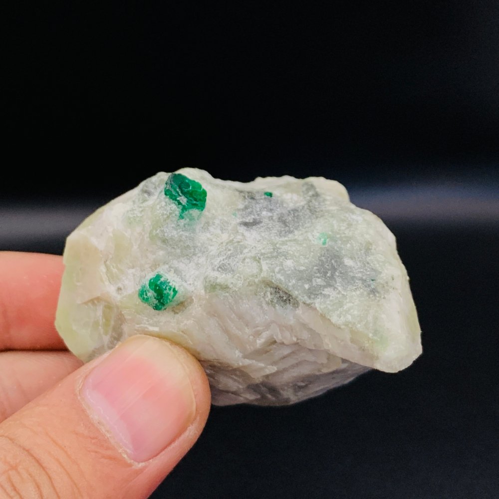 raw emerald crystal specimen